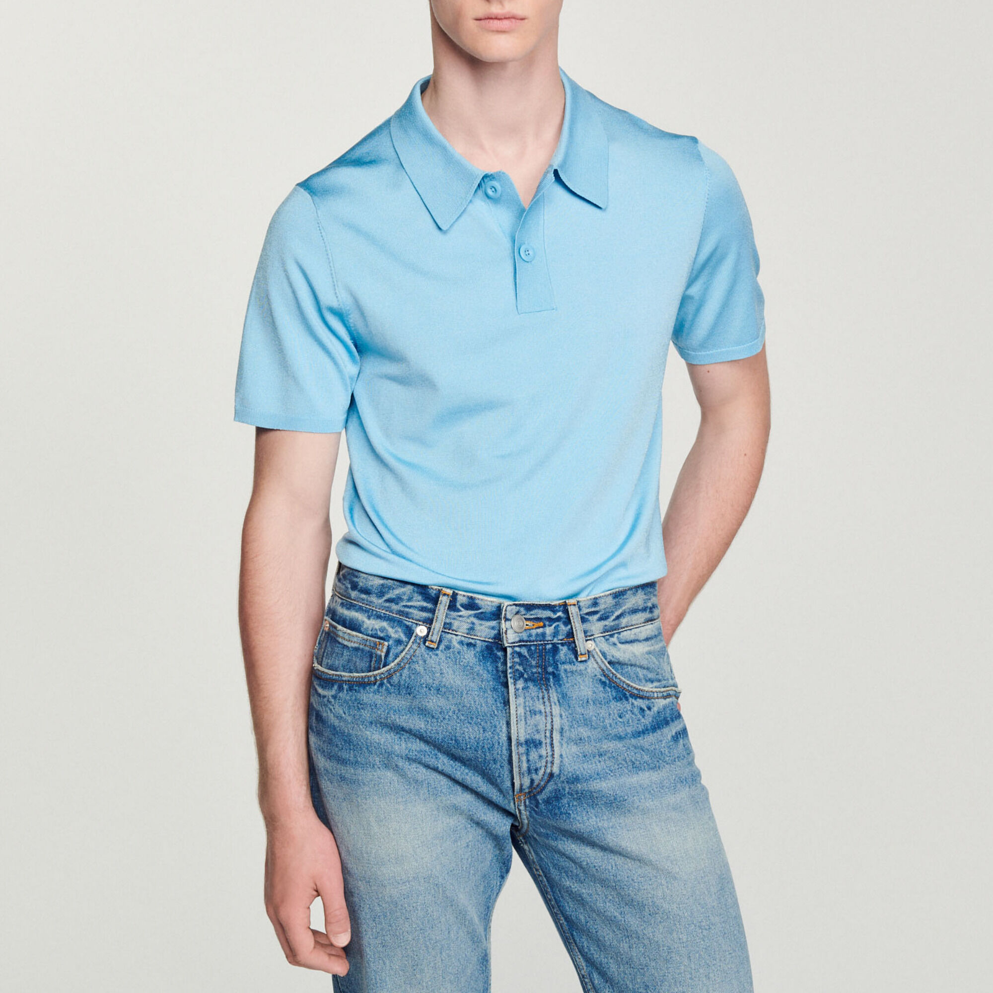 Polo de manga corta de punto