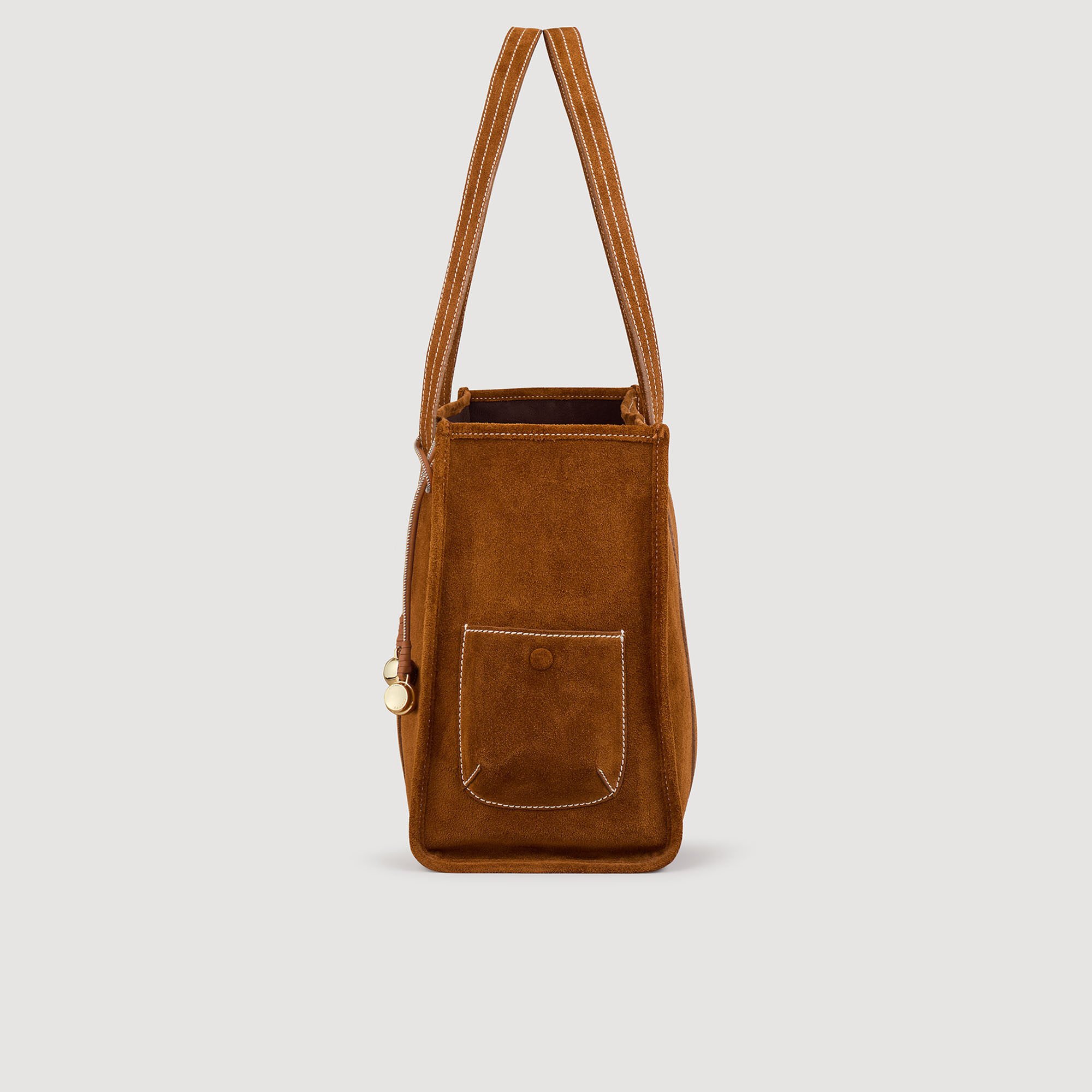 Bolso tote de ante
