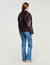 Cazadora de cuero oversize