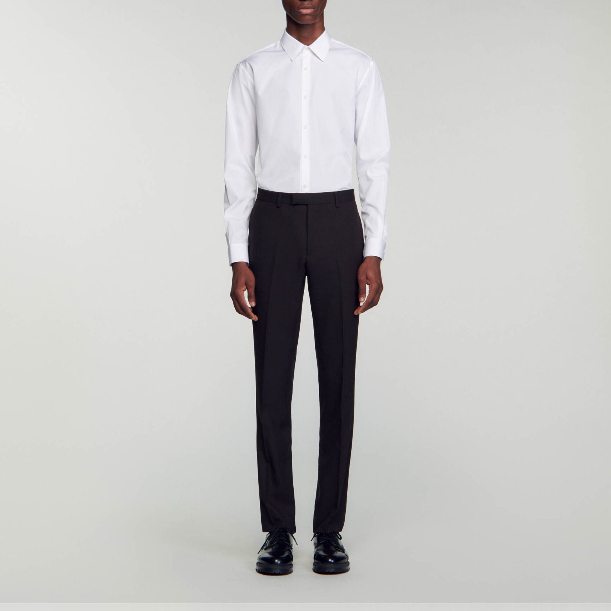 Pantalón de traje de lana