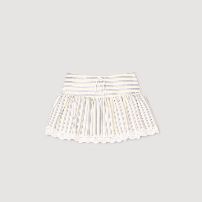 Falda pantalón a rayas