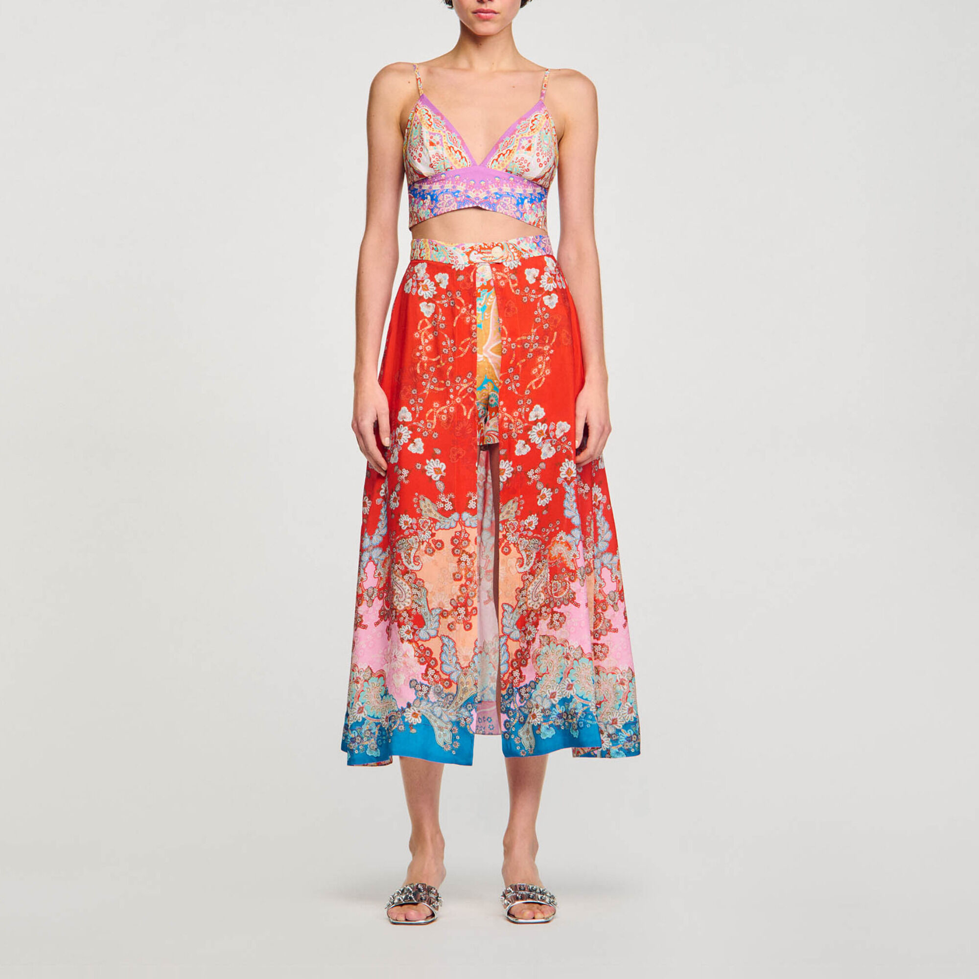 Falda larga trampantojo