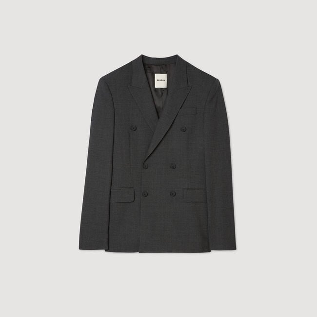 Chaqueta de traje cruzada