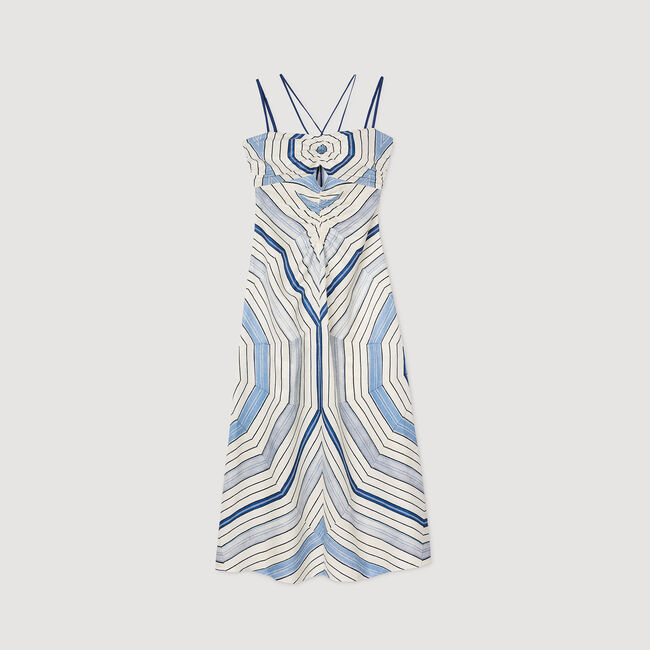 Vestido largo con espirales
