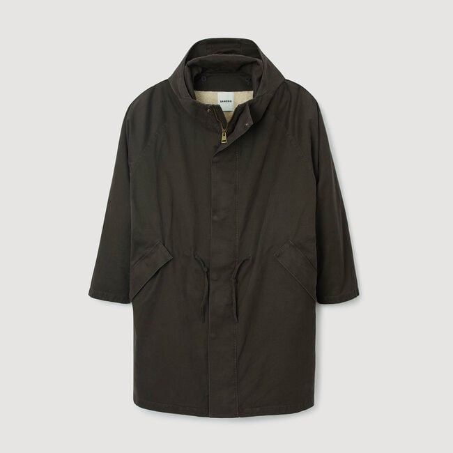 Parka de algodón y lana