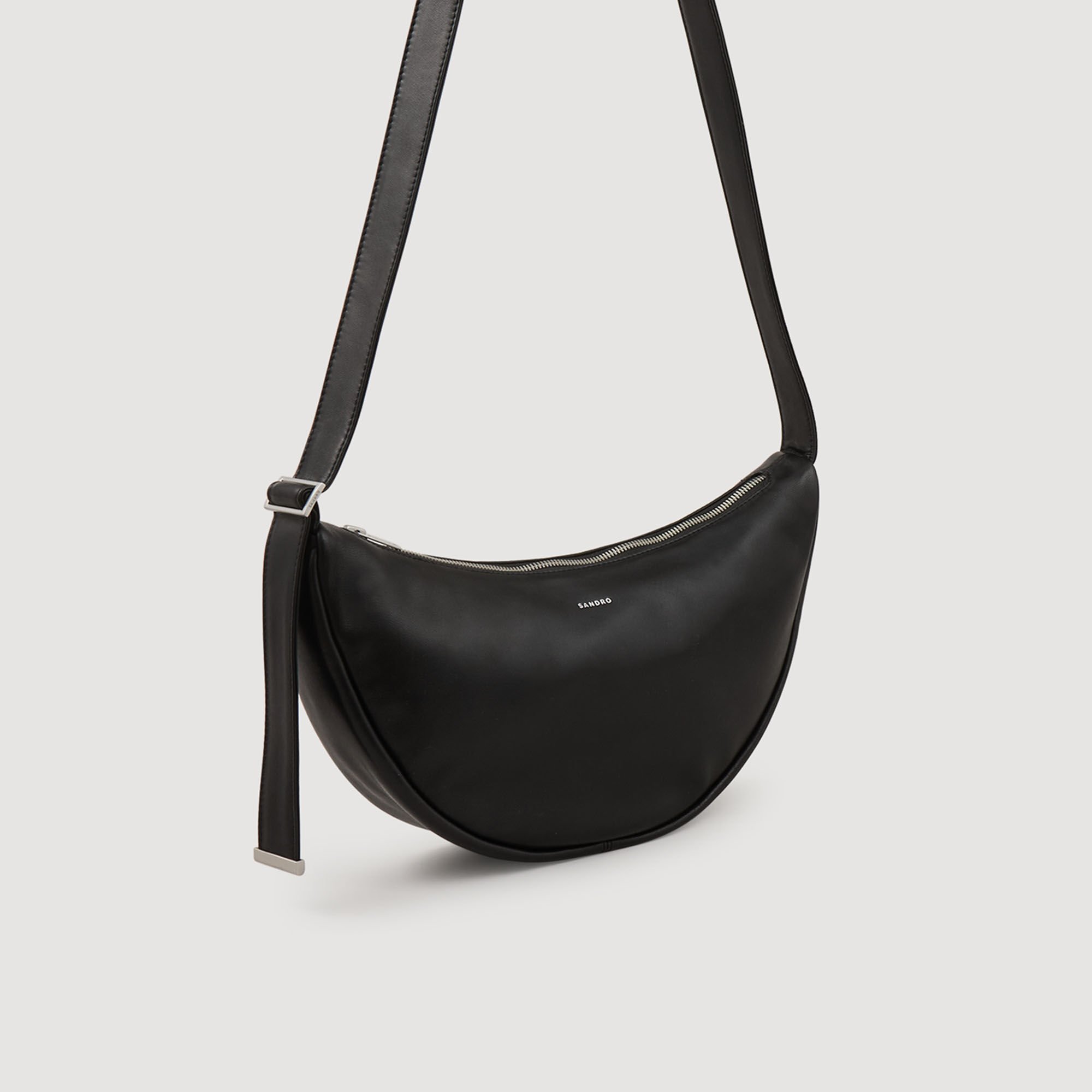 Bolso hobo pequeño de cuero