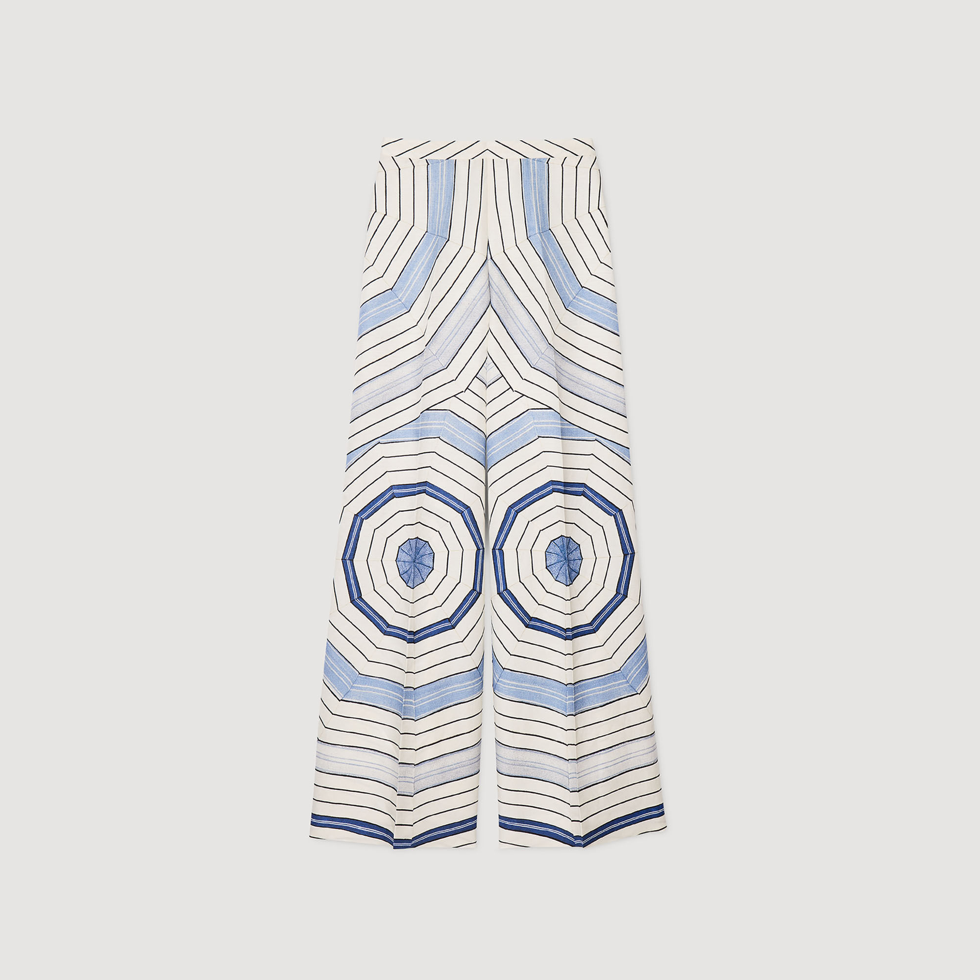 Pantalón ancho con espirales