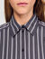 Camisa oversize de rayas con strass