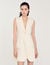 Vestido corto plisado de traje