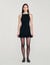 Vestido corto con pedrería