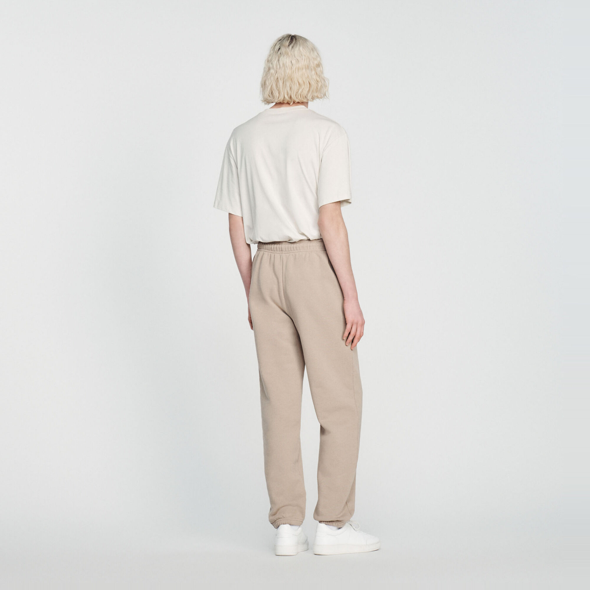 Pantalón de jogging de muletón bordado