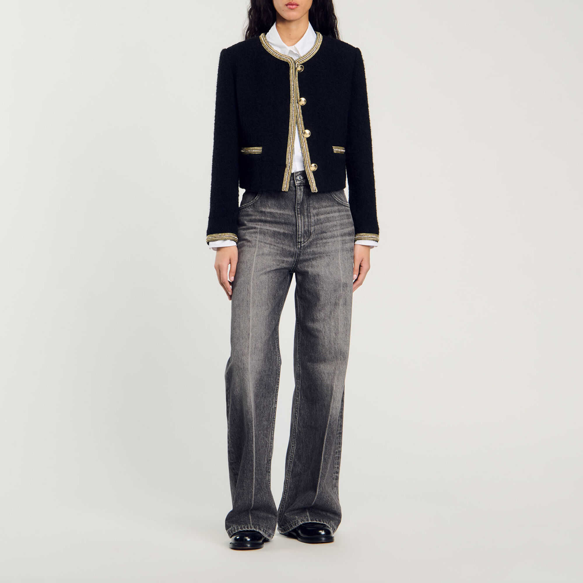 Chaqueta corta de tweed