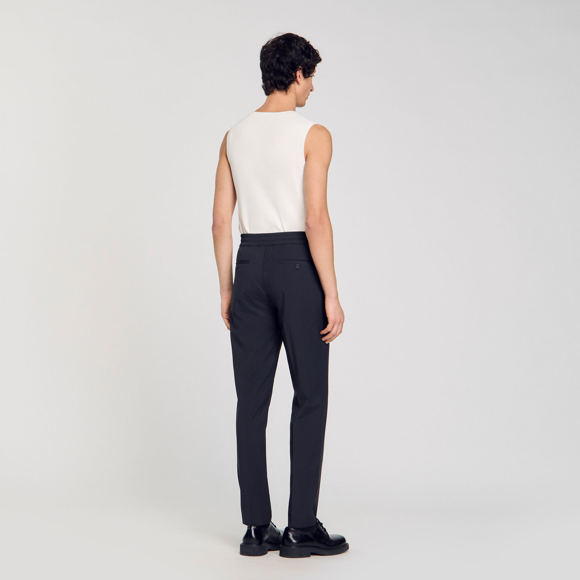 Pantalón recto elástico