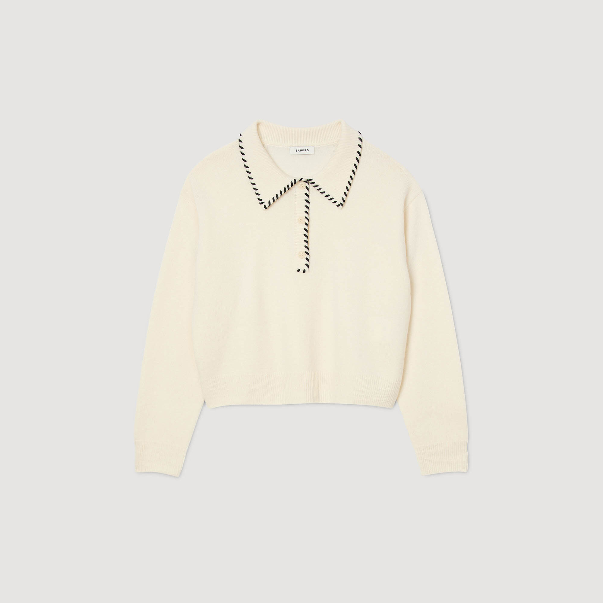 Jersey de punto con cuello polo