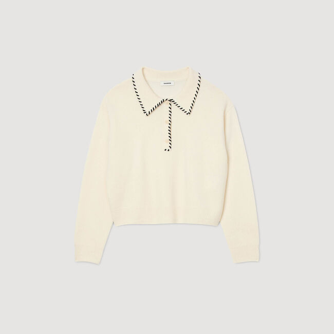 Jersey de punto con cuello polo