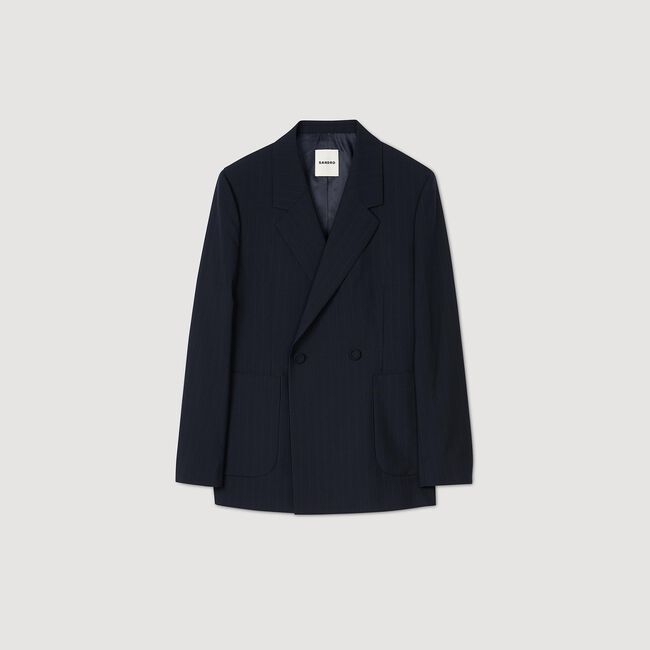 Chaqueta de traje cruzada