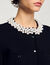 Cárdigan con cuello de pedrería