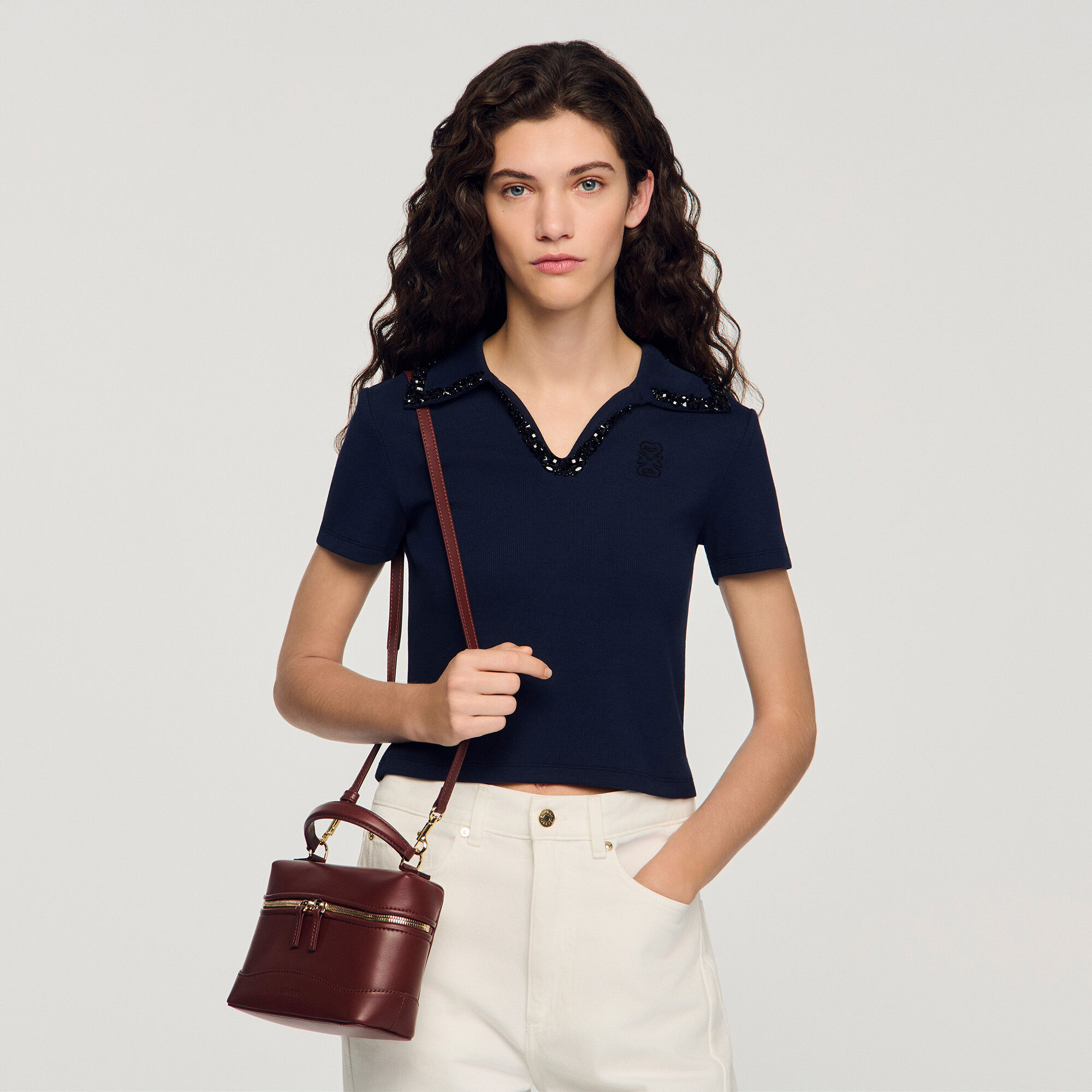 Bolso Tangolino de cuero liso
