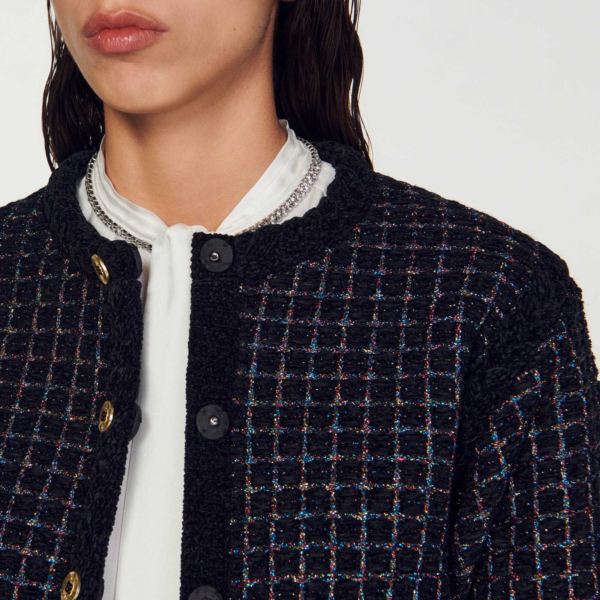 Cardigan hot sale tweed femme