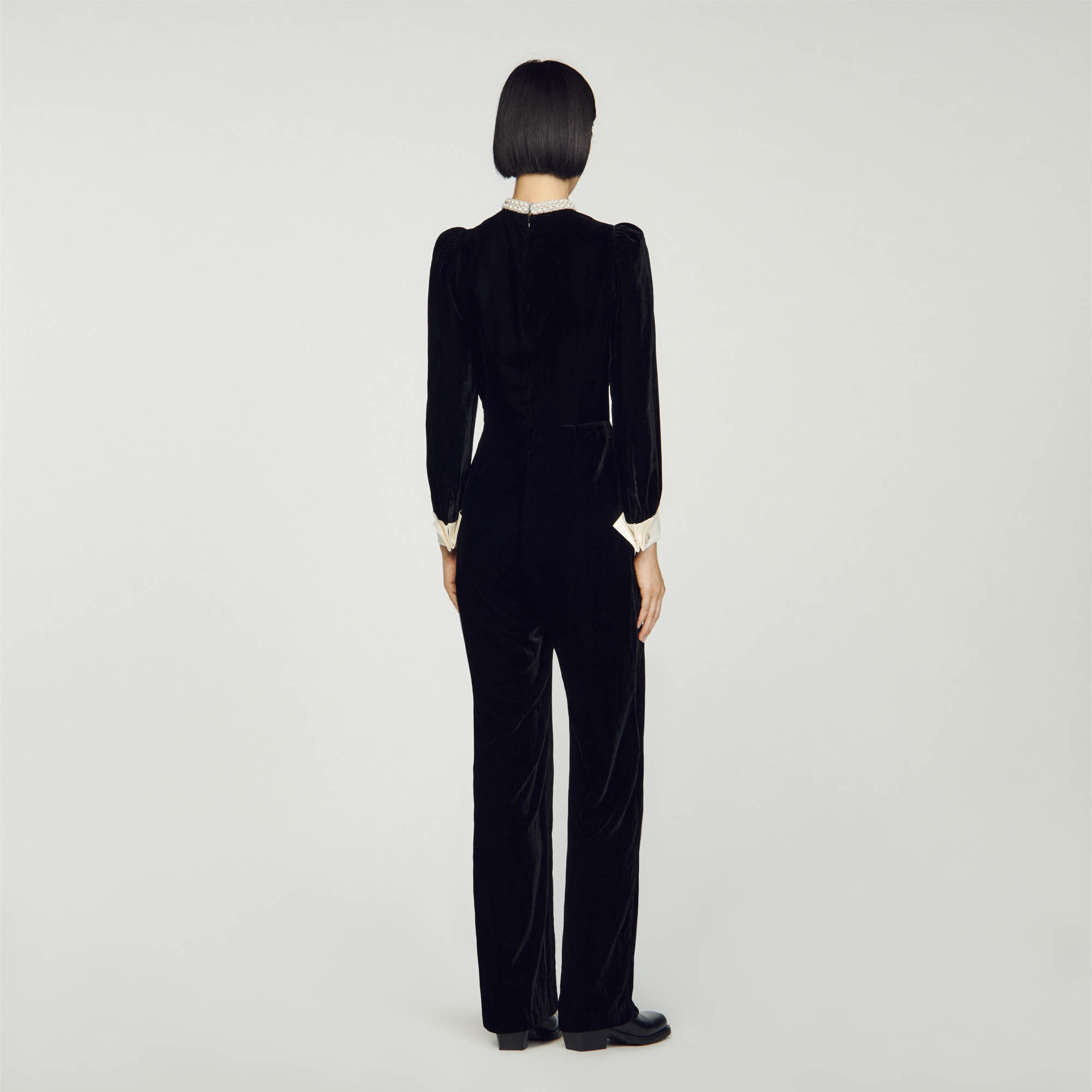Mono terciopelo negro hot sale