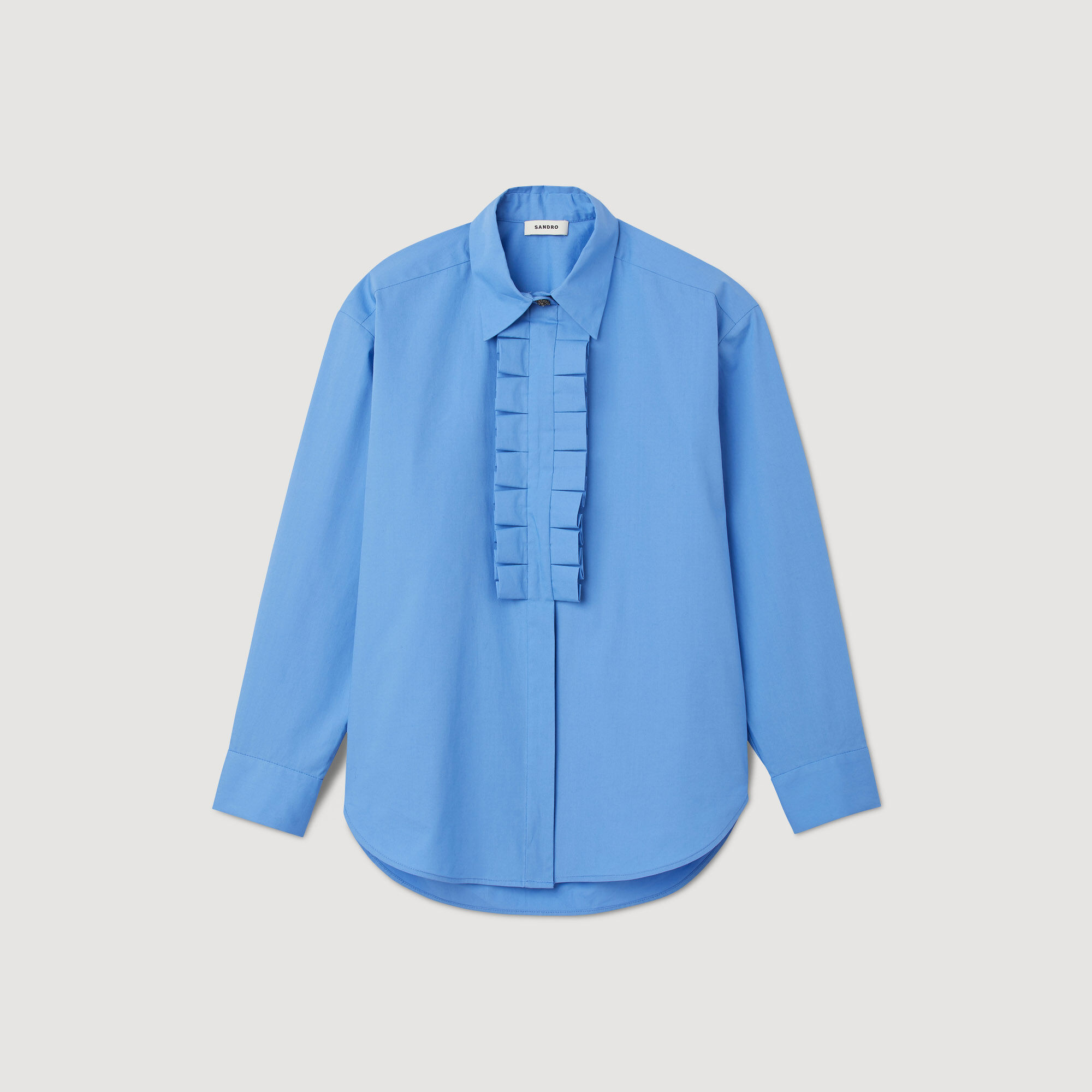 Camisa con chorreras SFPCM00956 Tops Camisas Sandro Paris