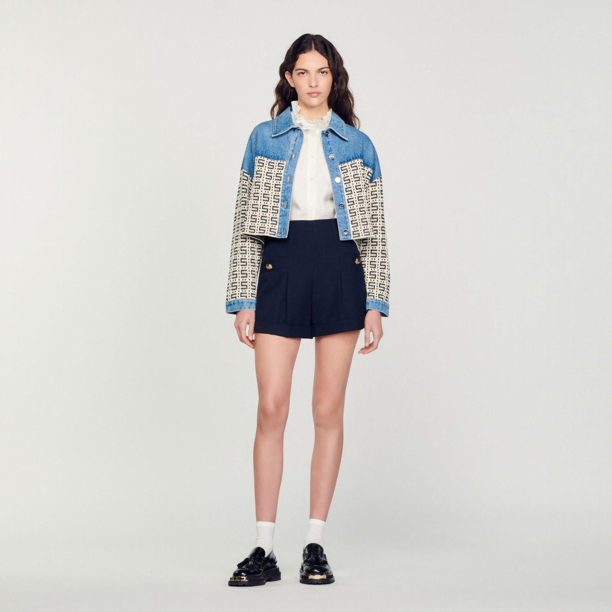 Short con dobladillo SFPSH00097 Faldas Shorts Sandro Paris