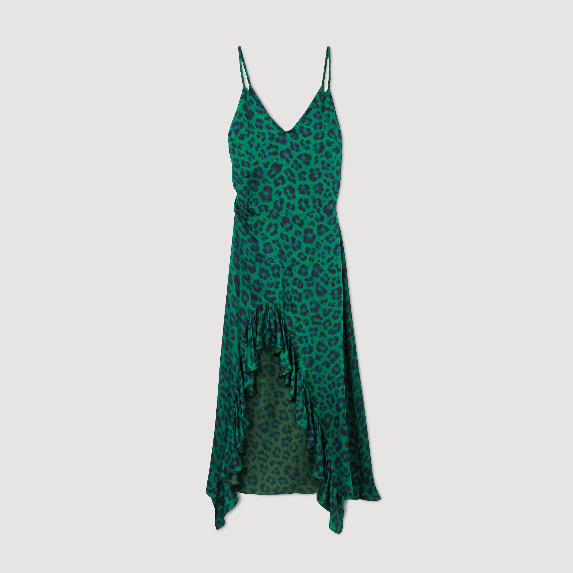 Vestido con estampado de leopardo SFPRO03140 Vestidos Sandro Paris