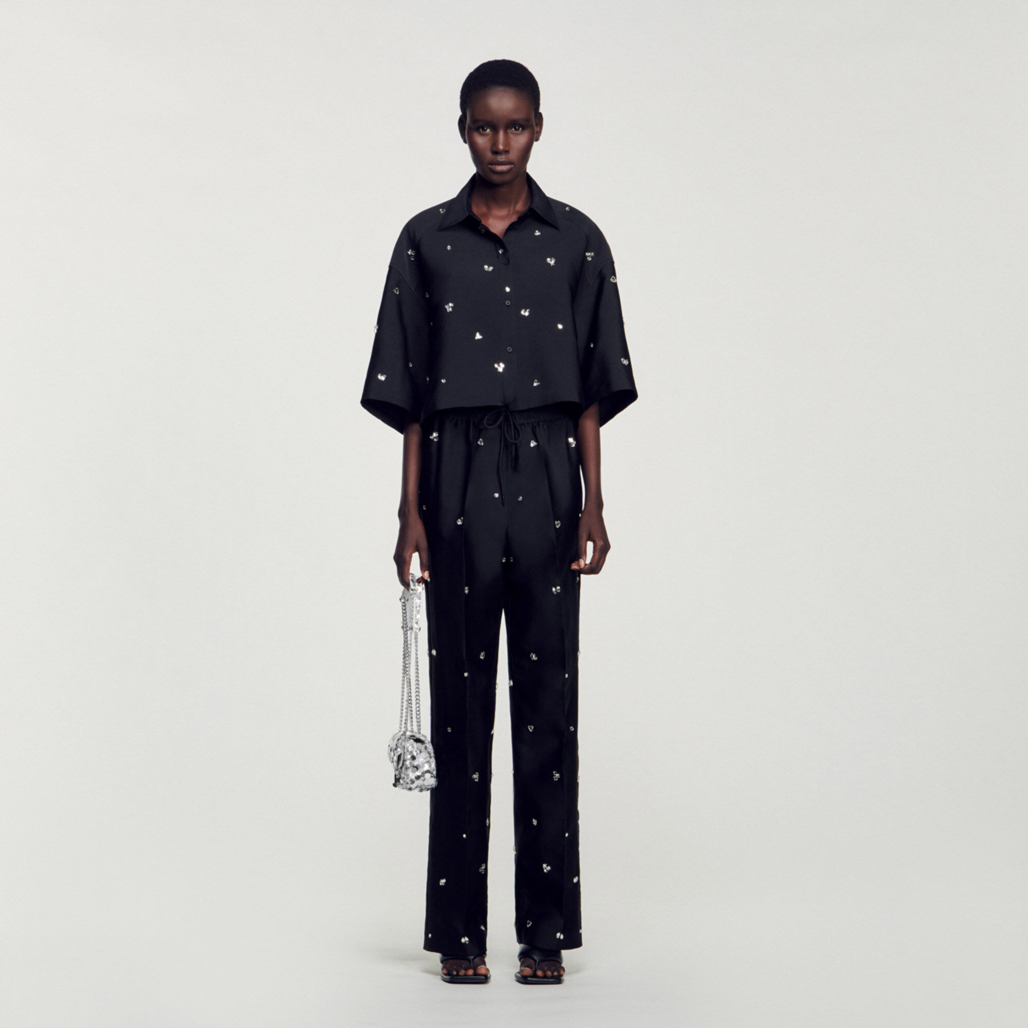 Camisa adornada con strass