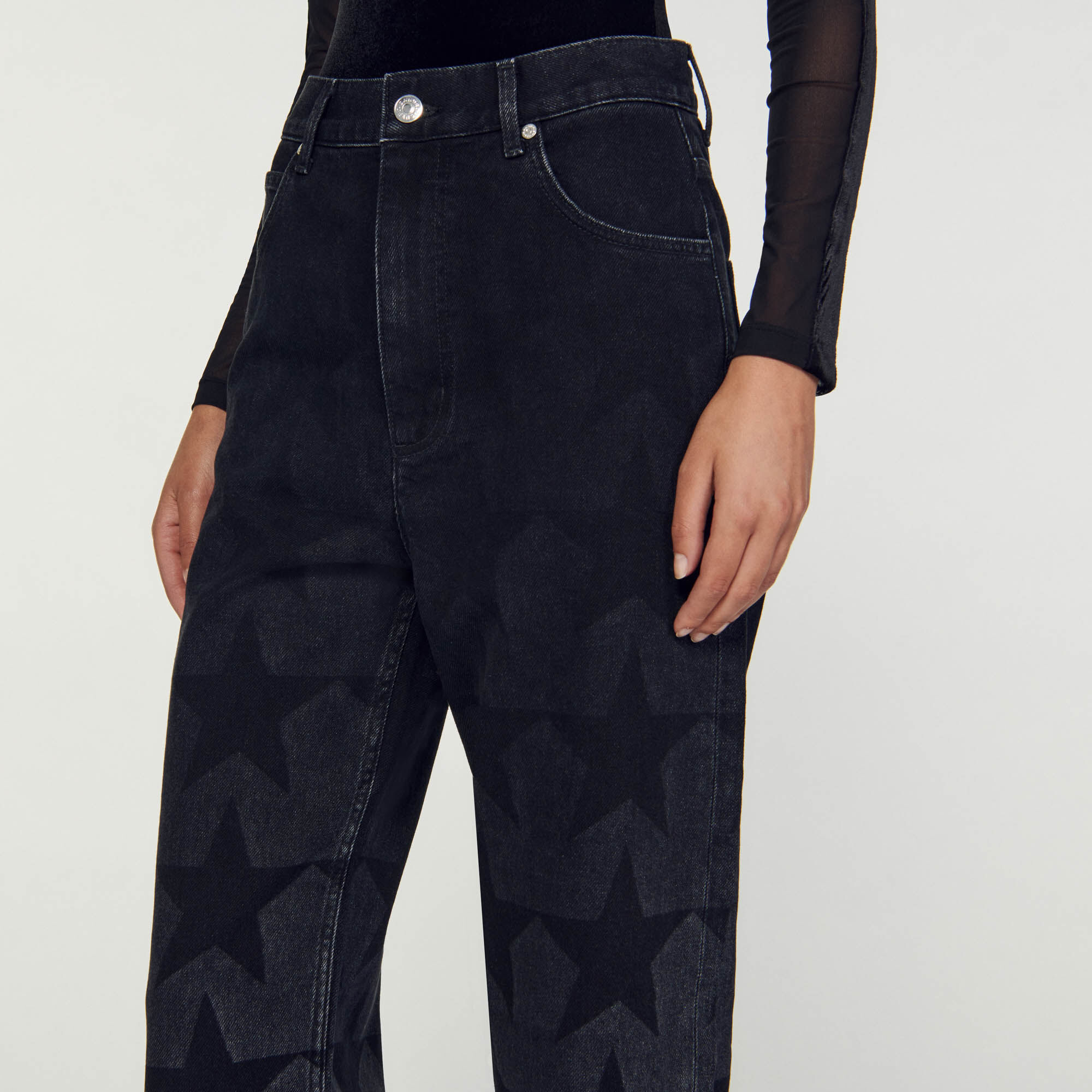 Pantalon de mezclilla hotsell con estrellas