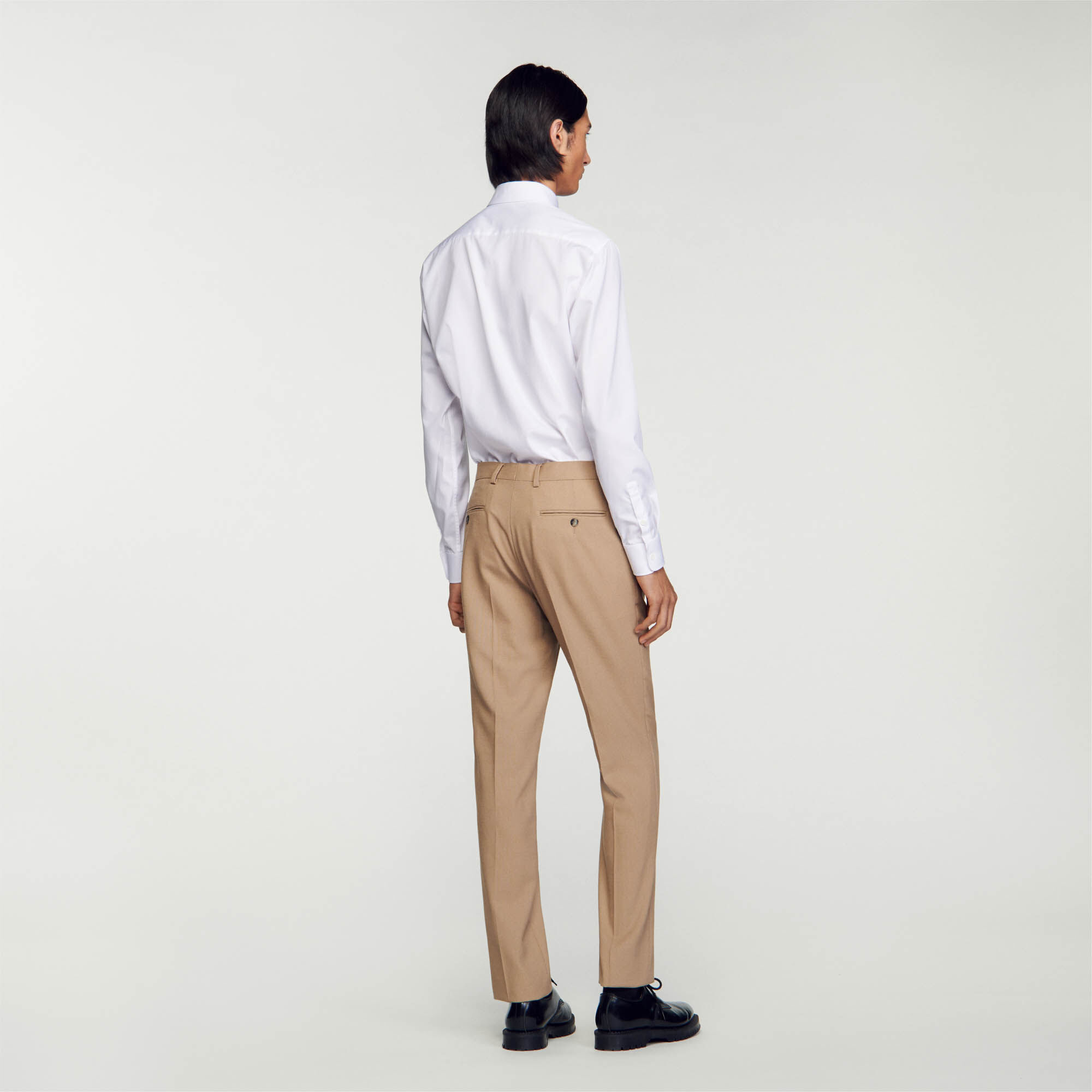 Pantal n de traje de lana SHPPA01057 Pantalones Bermudas