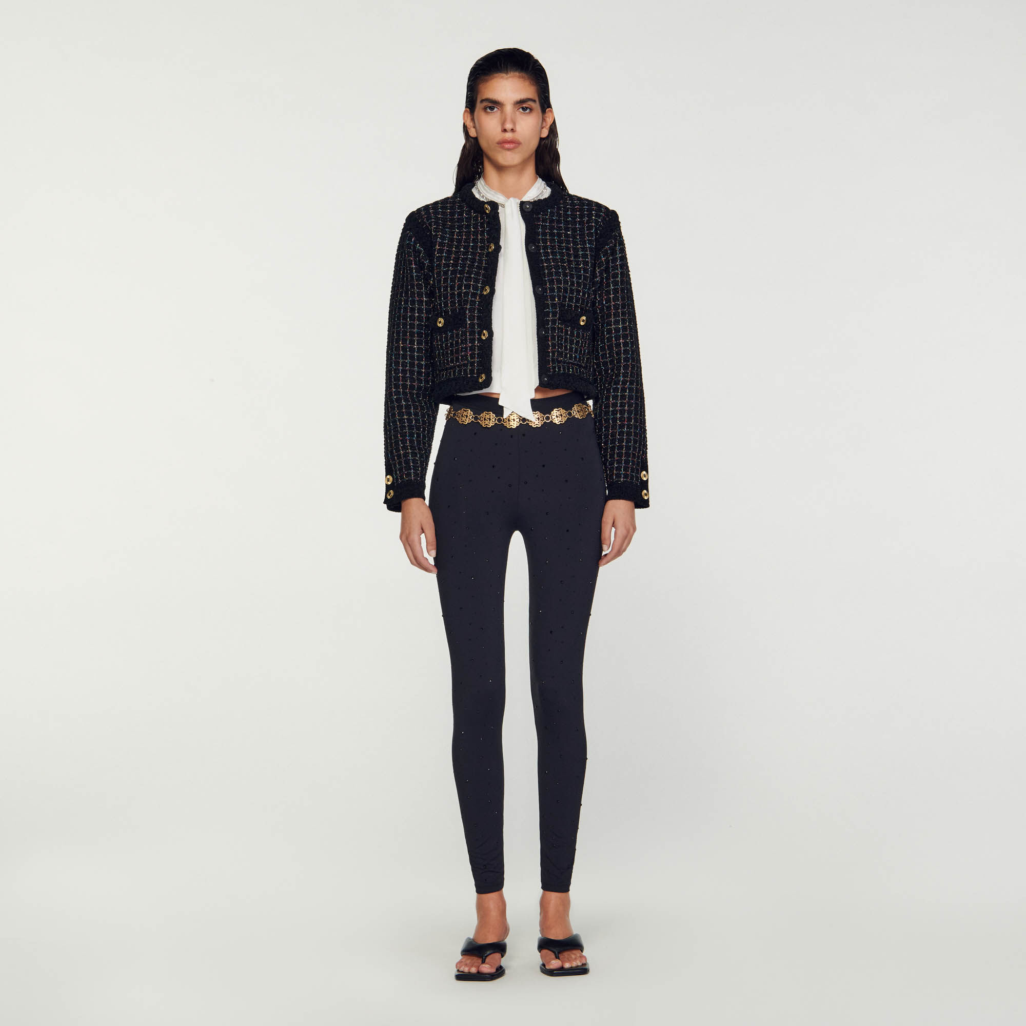 Cardigan tweed femme sale