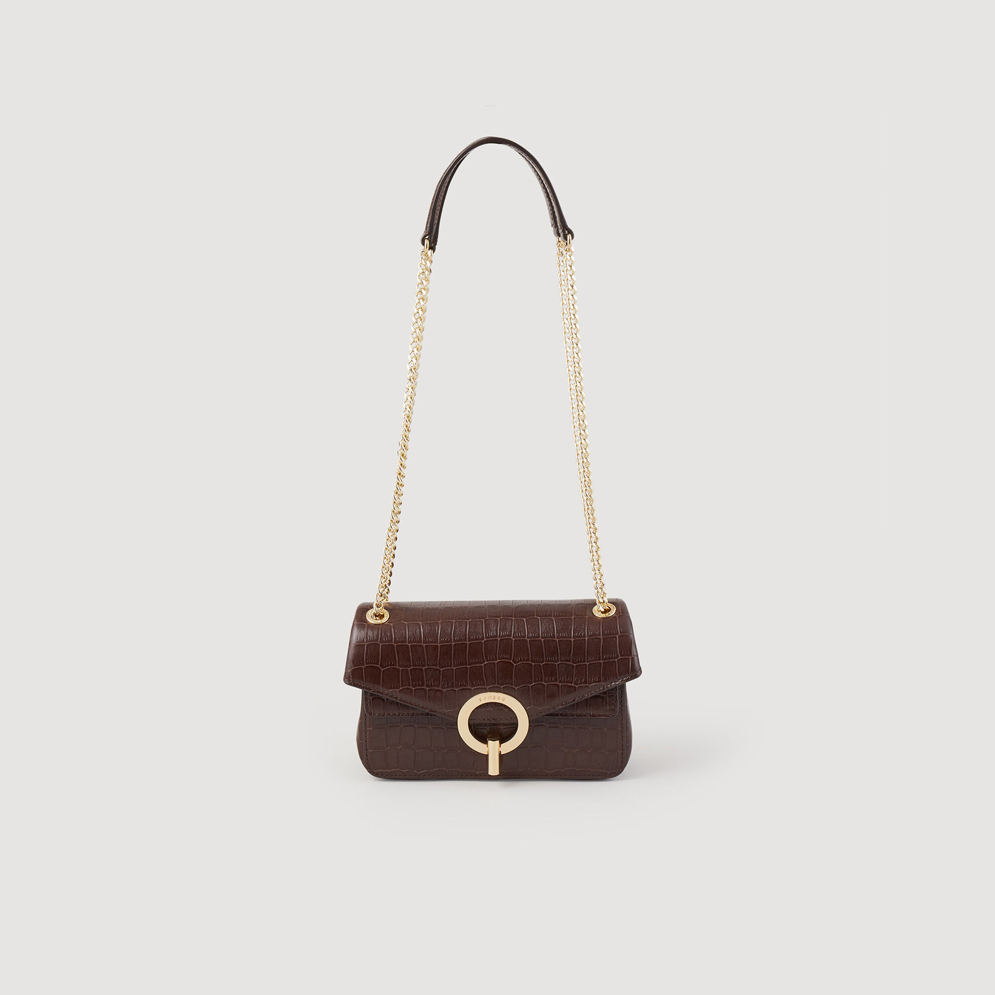 Bolso Yza modelo peque o SFASA00556 Marron Todos Bolsos Sandro