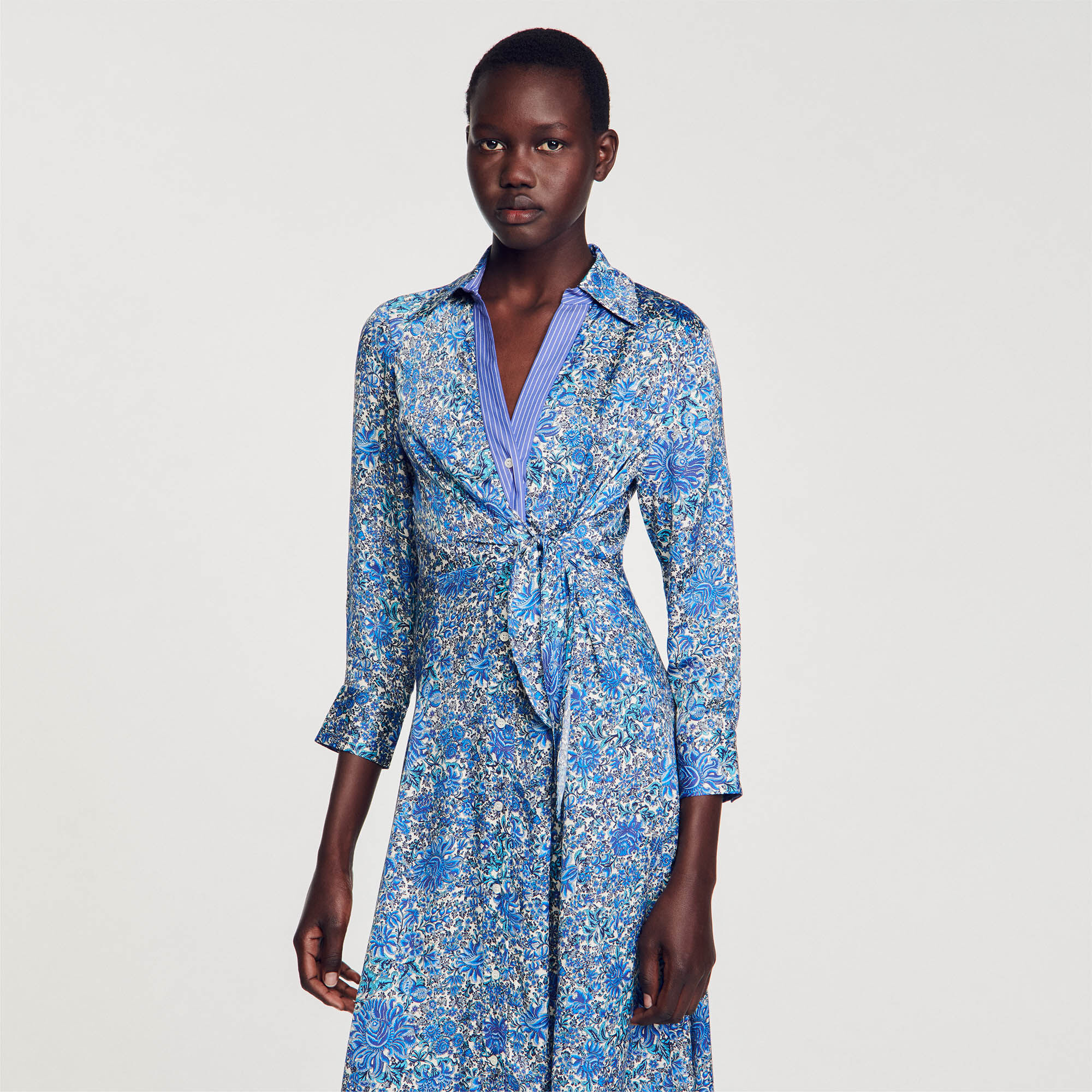 Sandro robe chemise clearance