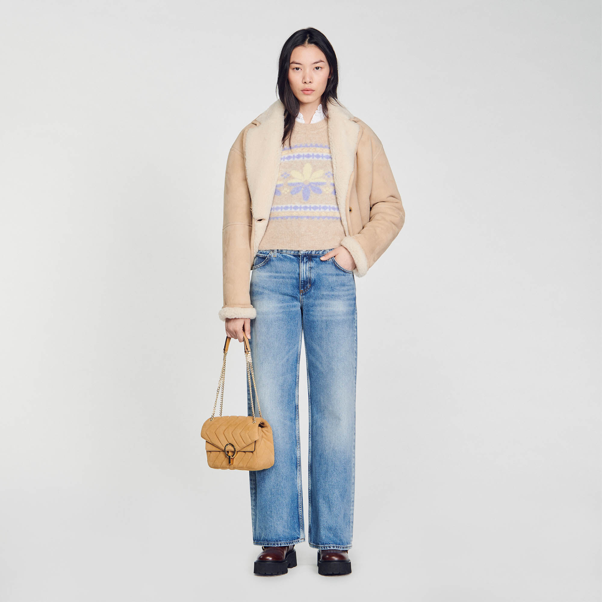 Bolso de hotsell ante beige