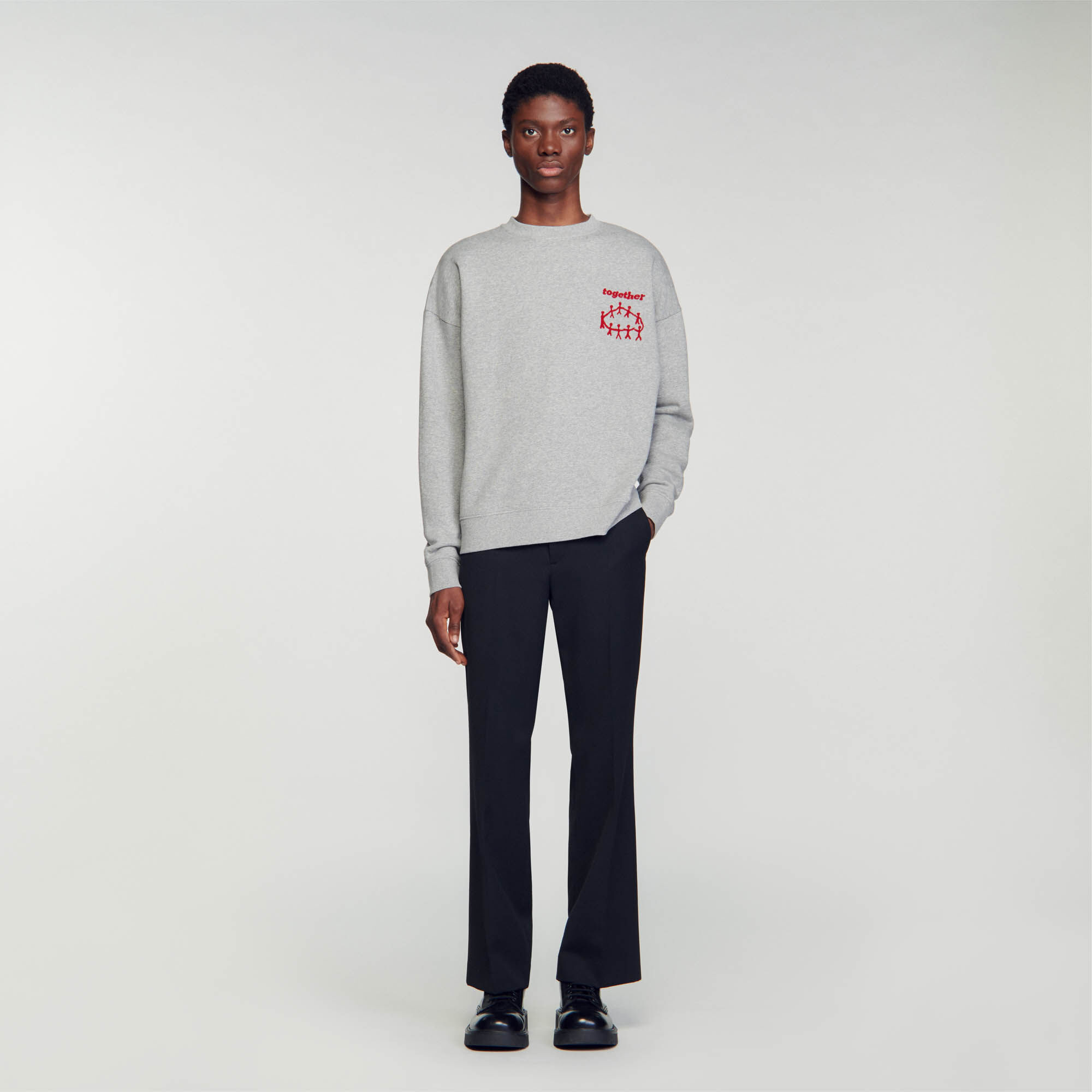 Sudadera sandro paris clearance