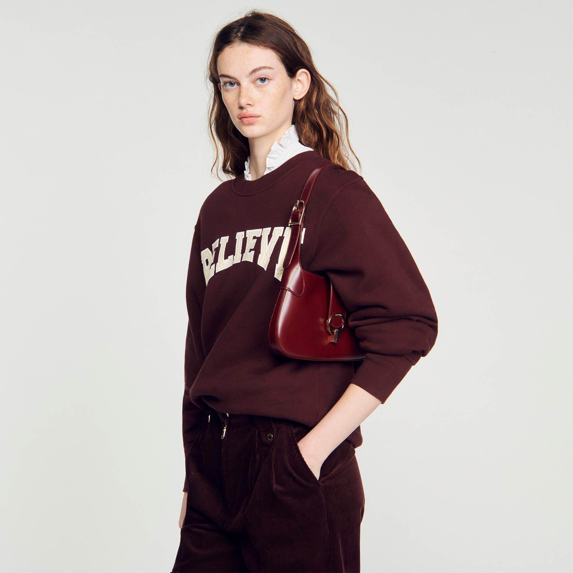 Bolso discount baguette piel